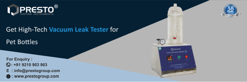 Get High-tech Vacuum Leak Tester for PET Bottles